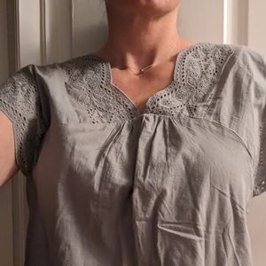 Sonoma eyelet tank - sage - medium